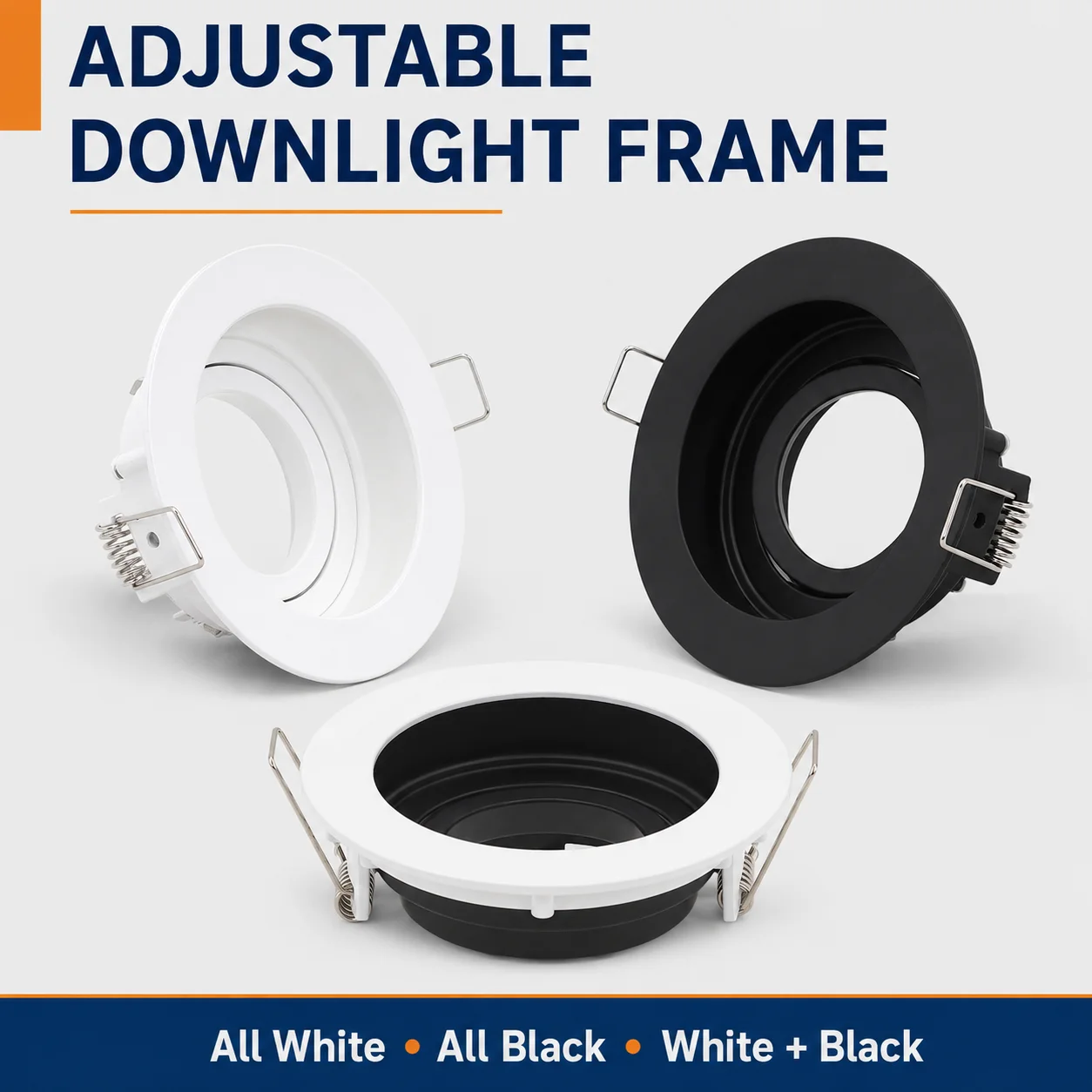 LED Downlight for GU10 Bulbs Mounting Frames Recessed Ceiling LED Spot Lighting Bedroom Kitchen Indoor Led Down Light Lamp