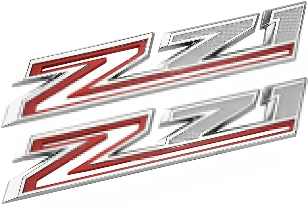 Car Accessories 3D Z71 Emblem Openwork ABS Side Fender Decals Badges for Silverado 1500 2500 3500 Nameplate Auto Exterior Parts