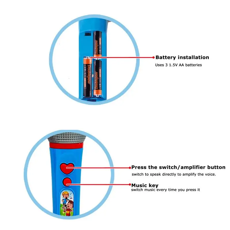 لعبة كاريوكي محمولة للأطفال ، محمولة ، مضحكة ، إبداعية ، متينة ، هدايا لعيد الميلاد