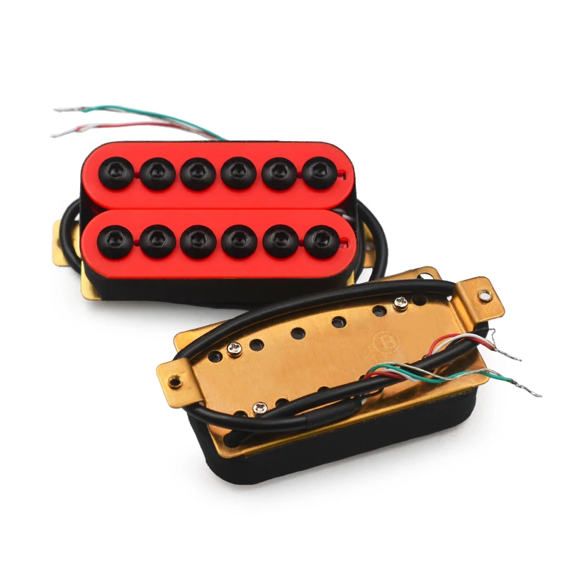

Горячая распродажа в магазине — Регулируемые металлические двойные звукосниматели Humbucker для электрогитары, красные, в винтажном стиле, для гитаристов.