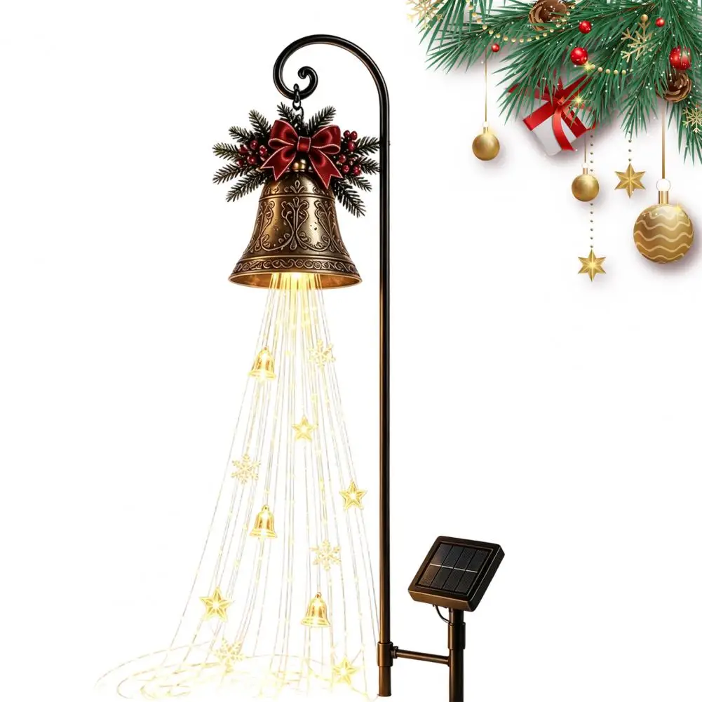 solar-christmas-lights-outdoor-waterproof-garden-decorative-lamps-christmas-bell-cascade-solar-yard-light-warm-for-christmas