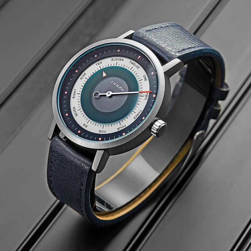 

New men's watch, fashionable and creative wristwatch, leather strap, trendy watch, men's watch, clock, luxury watch.