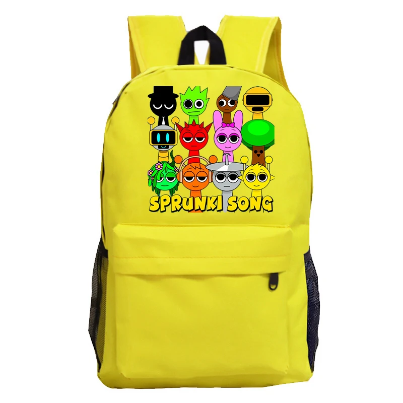 

Game Sprunki Backpack Boys Girls Child Cartoon Pattern Multi-function School Bags Student Book Bags Travel Rucksack Kids Gifts