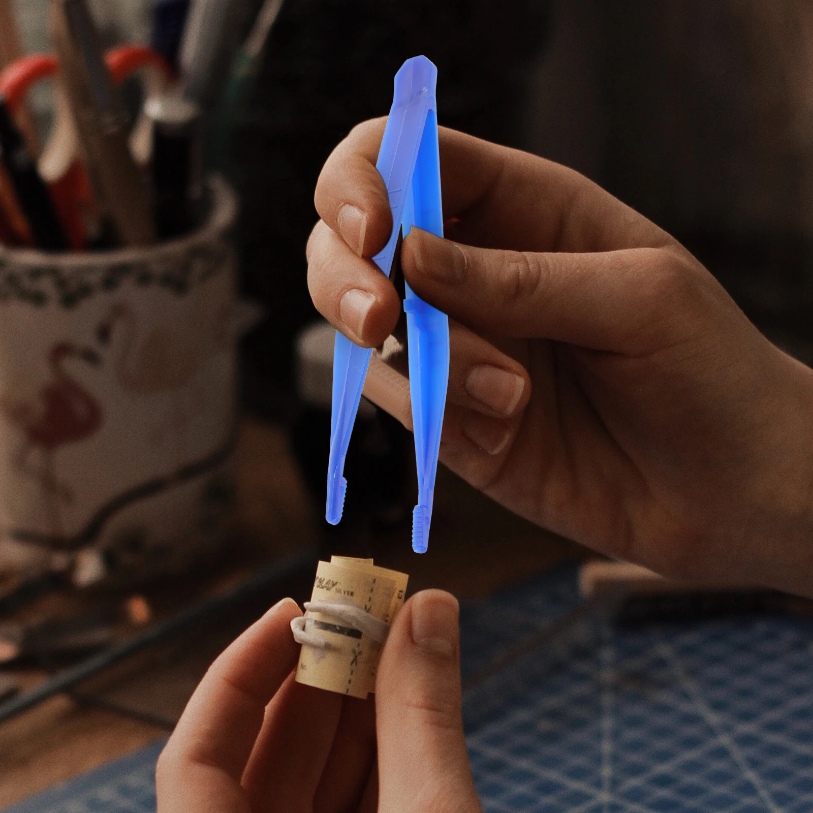 

10 шт. пластиковые пинцеты с заостренными концами для изготовления мультиупаковки маленьких бусин Mediacl Precision