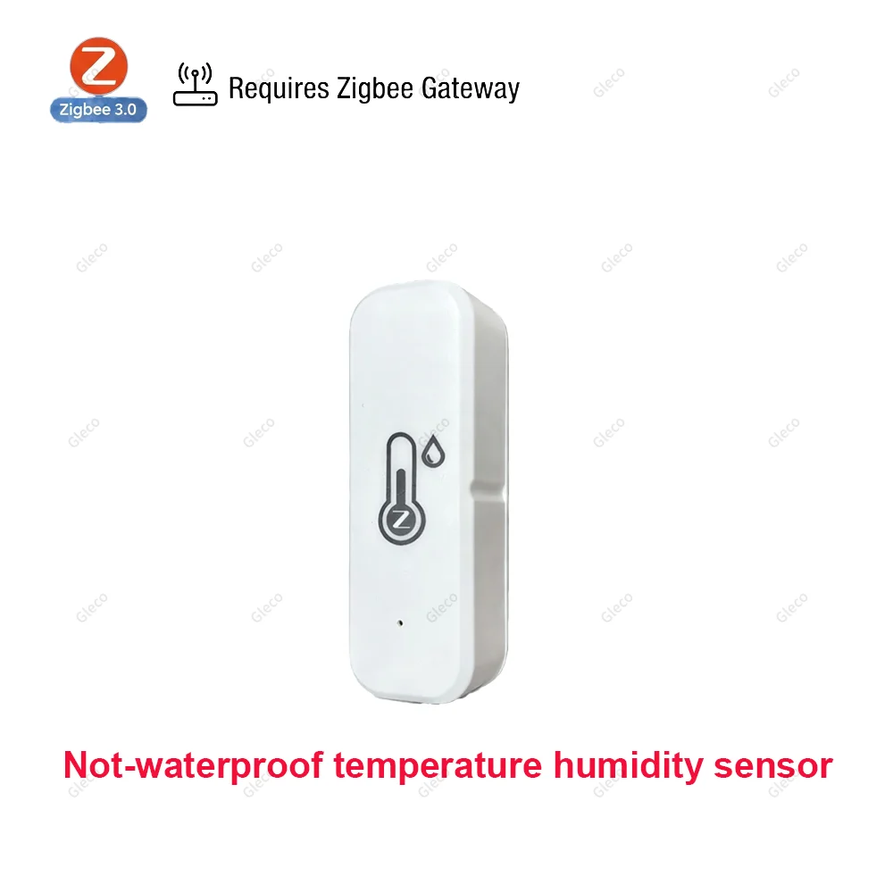 Tuya Zigbee/Wifi Temperatuur-vochtigheidssensor Detector Optie Binnen Buiten Waterdichte LCD-thermometer Hygrometer Voor Alexa Z2M