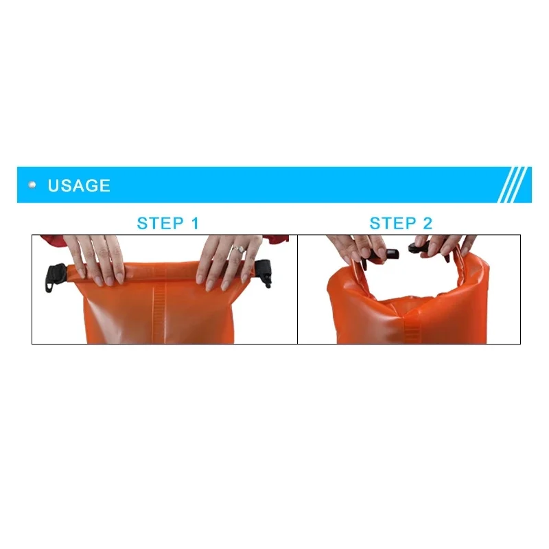 PVC Wasserdichte Tasche 2L 5L 10L 15L 20L Outdoor Schwimmen Tasche Tauchen Kompression Lagerung Trocken Tasche Für Mann Frauen Kajakfahren rucksack