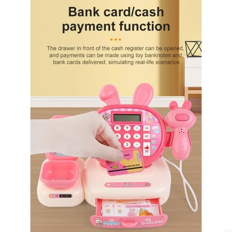 Criança miniatura infantil miniatura caixa registradora Promovendo a alfabetização financeira p31b