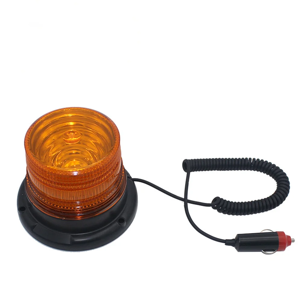 

12-LED Emergency Vehicle Warning Light Yellow Rotate Strobe LED Flashing Bright Warning Lights Waterproof Magnetic Bottom