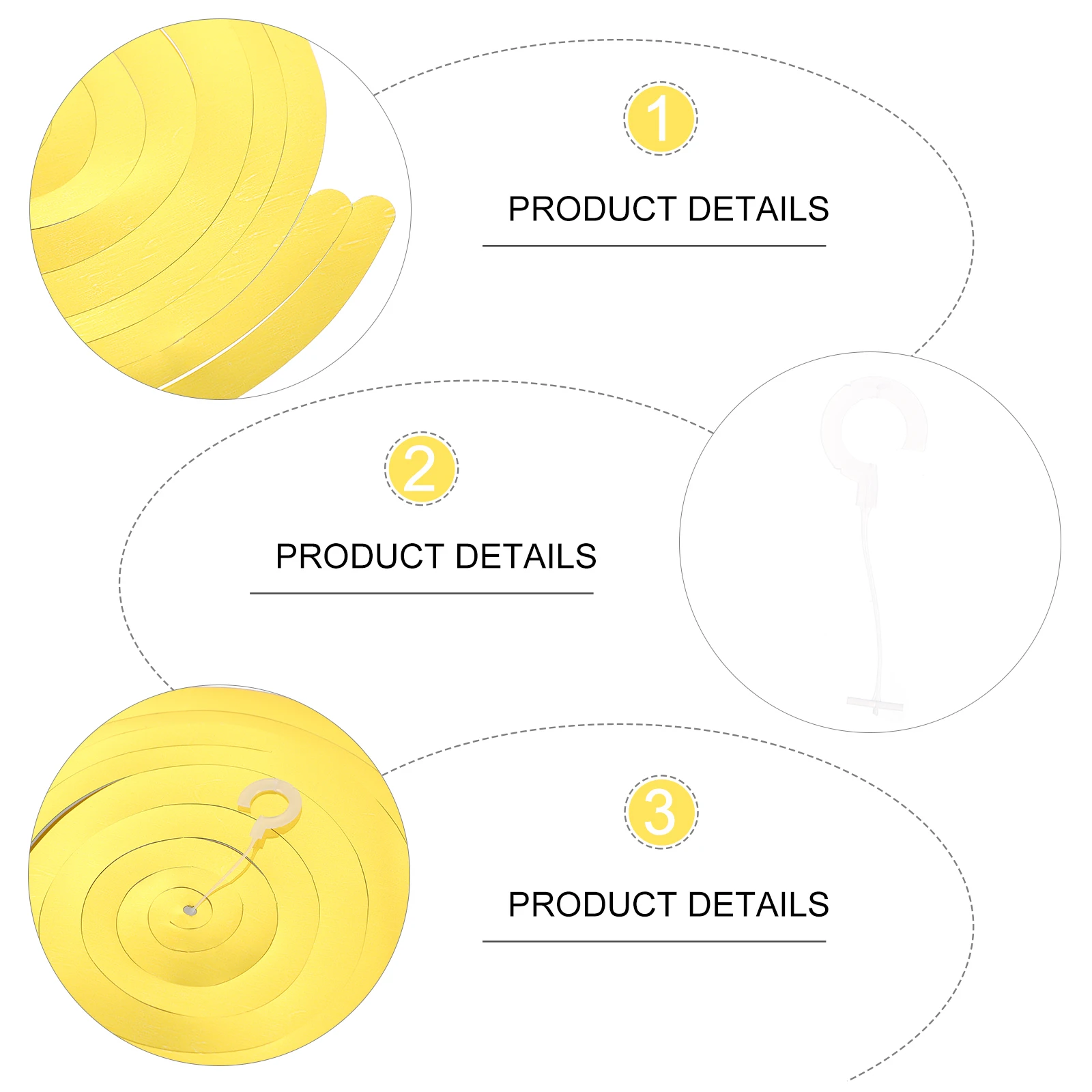 

18pcs Spiral Decor Golden Swirls Hanging Pendants PVC Birthday Party Birthday Hanging Swirls Decoration Festive