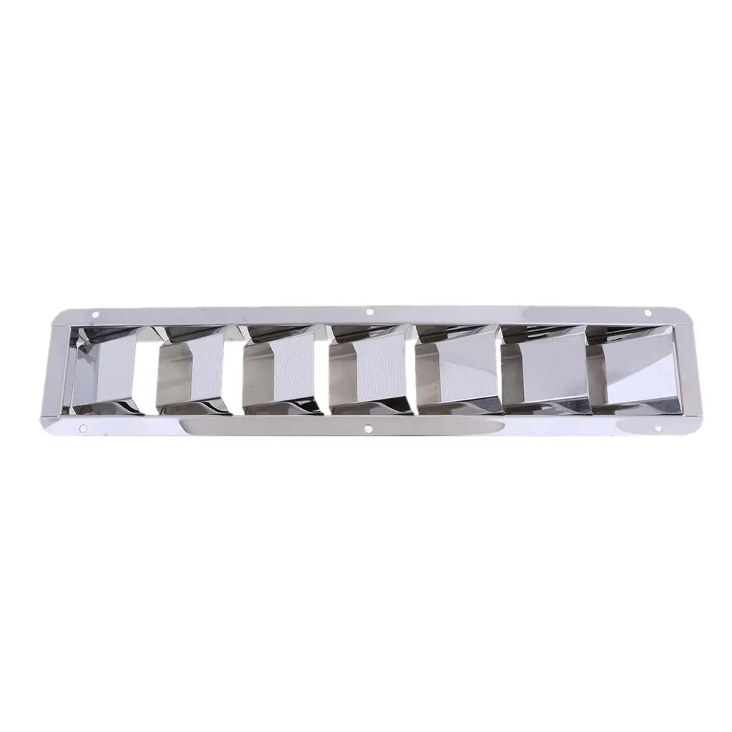 

Marine Grade Stainless Steel Louver Vent 7 Slots Air Vent Grill for Boat Yacht Cabin Ventilation