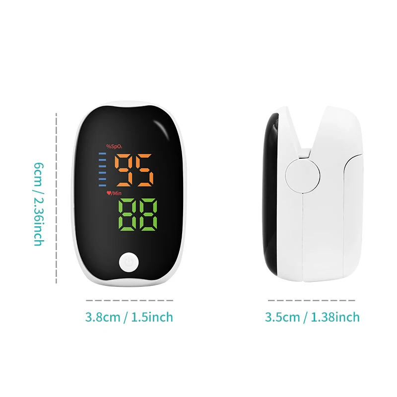 Finger Pulse Oximeter Medical Portable Blood Oxygen Oxymetre Heart Rate Saturation Meter OLED Oximetro De Dedo LED Display