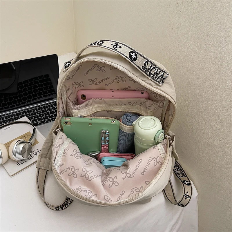 Mochila elegante para mujer, mochila informal ligera y duradera de gran capacidad para ir al trabajo, mochila para estudiantes