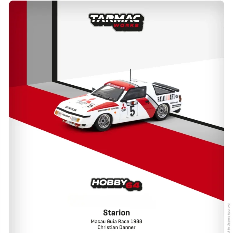 Tarmac Works 1:64 Starion Macau Guia Race 1988, литая под давлением модель автомобиля Christian Danner