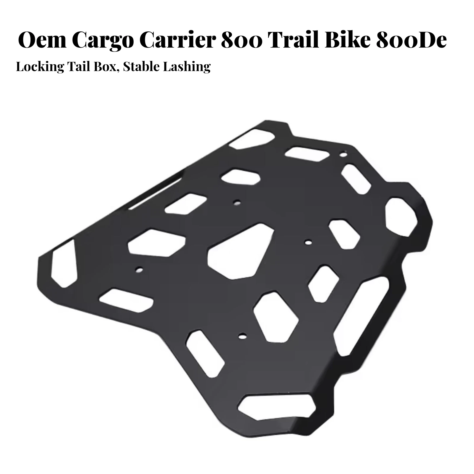 Rear Luggage Rack with Mounting Bracket Matte Black Luggage Carrier Mounting Plate Cargo Carrier Plate Secure