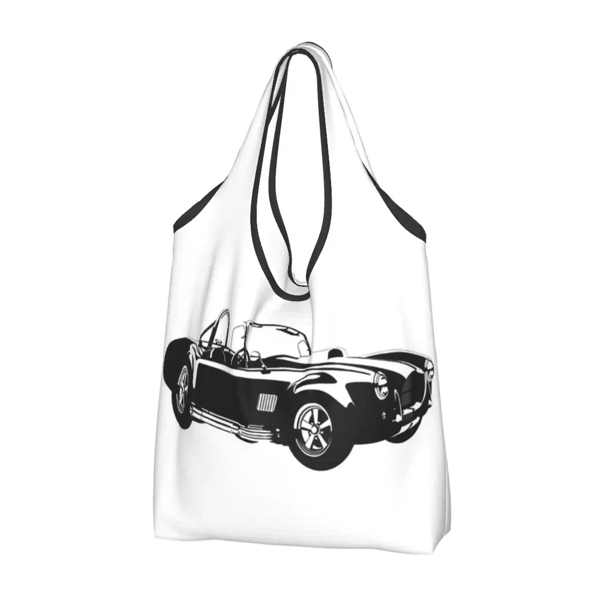 

Ac Cobra W Ac Cobra W Ac Cobra Portable Tote Shopping Bags Reusable Shopper Bag Grocery Handbag Shoulder Bag