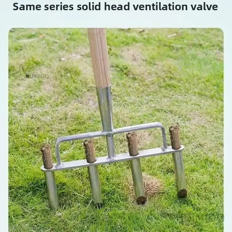 Dibber Stainless Steel Garden Hand Tools Ventilation Forks Soil Ventilation and Loose Punching Dibbers Tools for Lawn Care