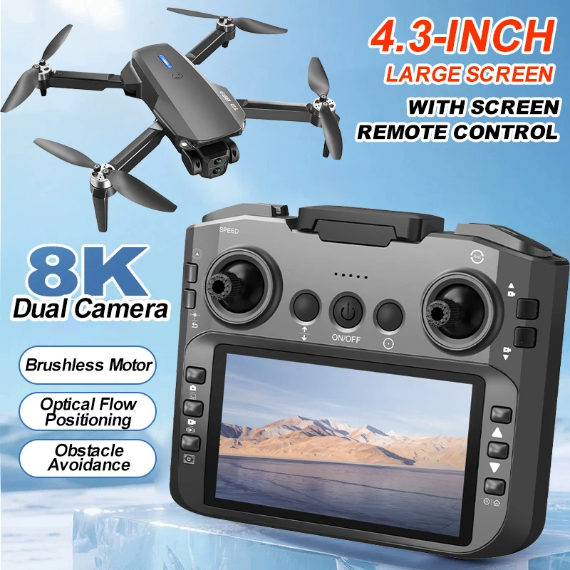 

E88GT RC Дрон с большим экраном HD WIFI FPV Квадрокоптер Широкоугольная HD-камера Удержание высоты RC Складные дроны БПЛА Подарки Игрушки