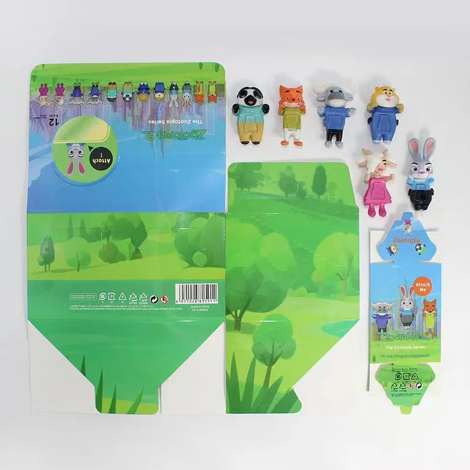 Nuovo cartone animato caldo angelo scatola cieca Zootopia bambola figura Unboxing divertente decorazione interna auto ornamento regali di compleanno