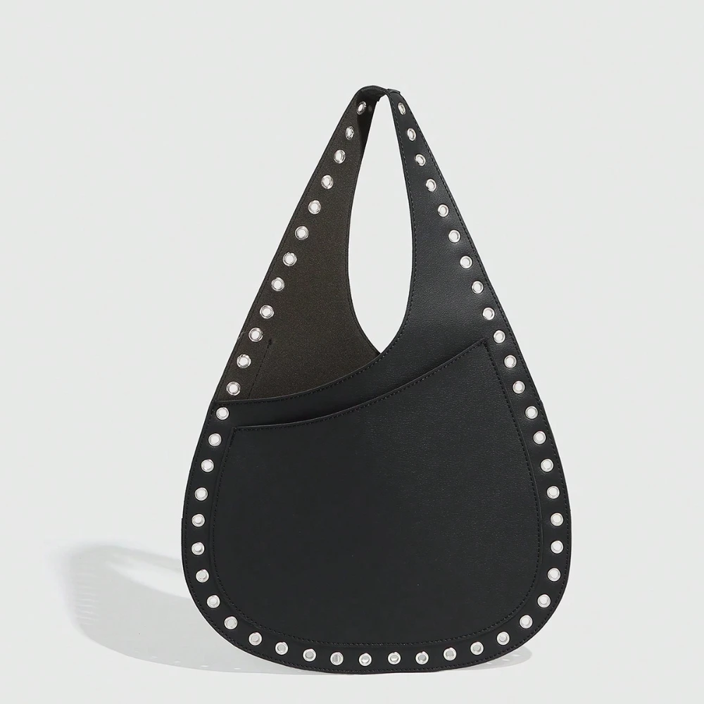 

New Retro Rivet Women Handbag,Chicken Eye Metal Stud Shoulder Bag,Punk Heavy Industrial Style Lady Large Capacity Tote Bag