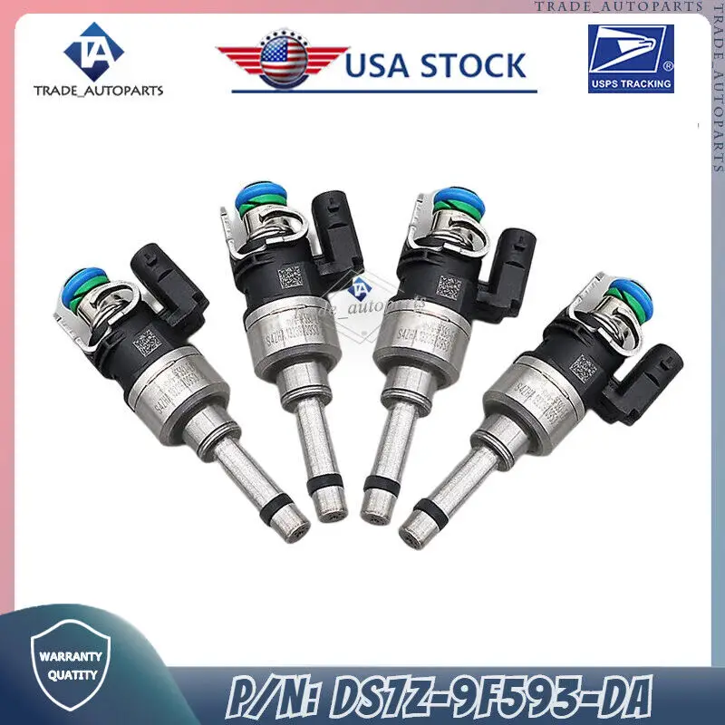 

(4x) Fuel Injectors Oil Nozzle DS7Z-9F593-DA For 2014-2020 For Ford 1.5L New