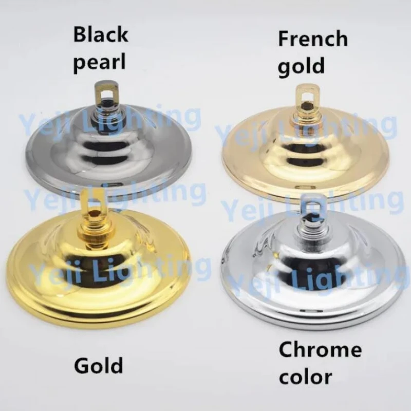 145mm Ceiling Rose Iron Ceiling Plate Pendant Light Crystal Lamp Metal Ceiling Canopy Hardware Lamp Base Lighting Accessories