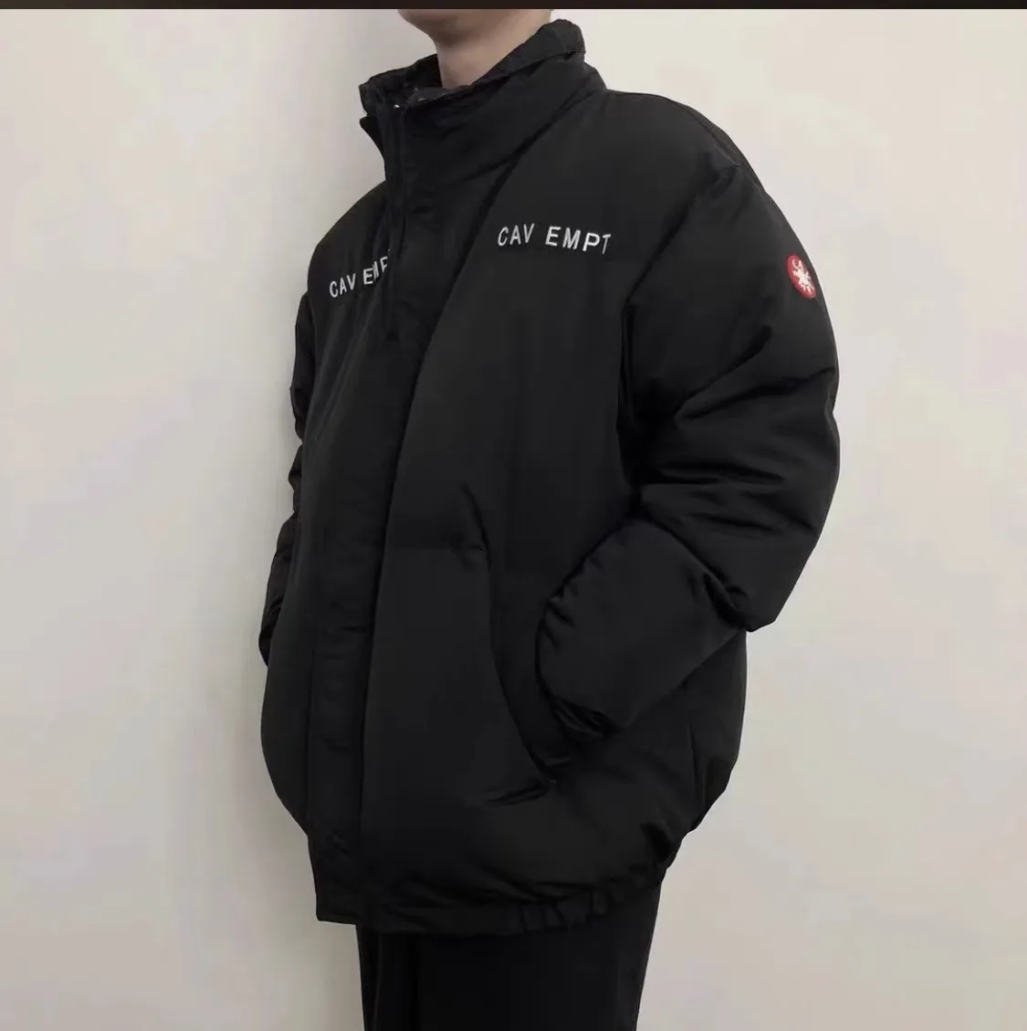 2025 CAVEMPT Down Cotton Jacket Pulse Retro Bread Coat Cotton Jacket High Collar Jacket Men and Women CE Jackets WY1094