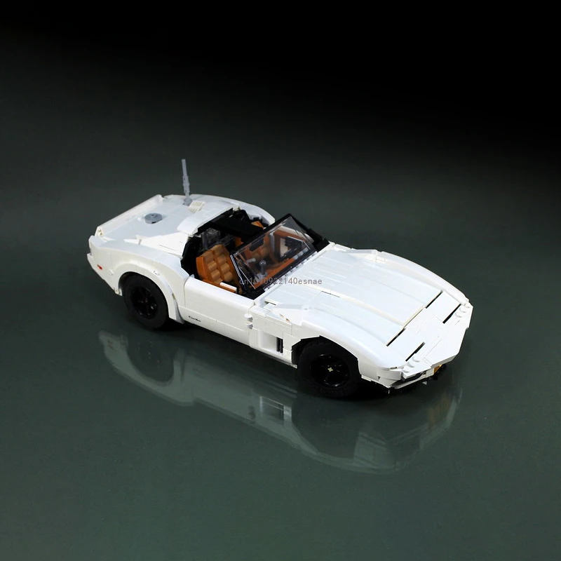 Tecnico Retro Porscheed 10295 MOC Cambia Chevroleted Corvette C3 Auto Sportiva Building Block Modello Mattoni Giocattoli per I Regali Dei Bambini