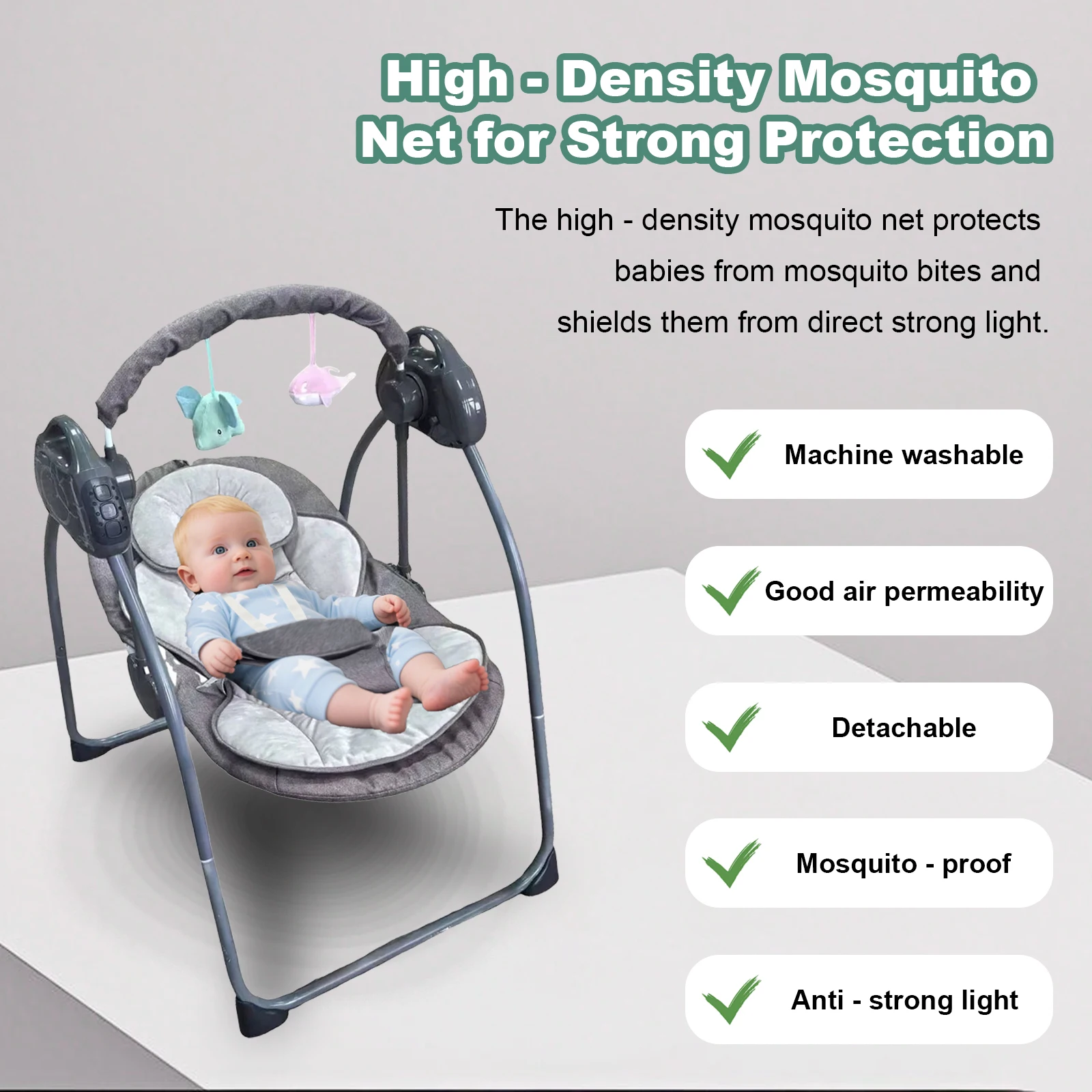 Foldable Smart Electric Baby Cradle MP3 Music Sleeping Bed Bluetooth Remote Control Rocking Chair Babies Nest With Mosquito Net