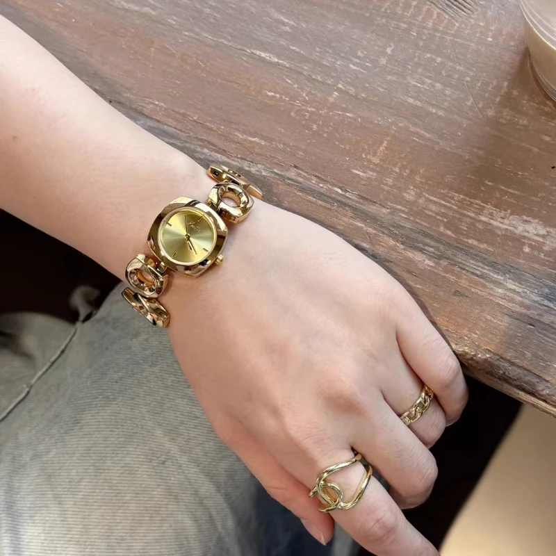 New Elegant Fashion Ladies Watch Simple Trend Classic Automatic Waterproof Women's Watch Steel Belt Quartz Watch Birthday Gift