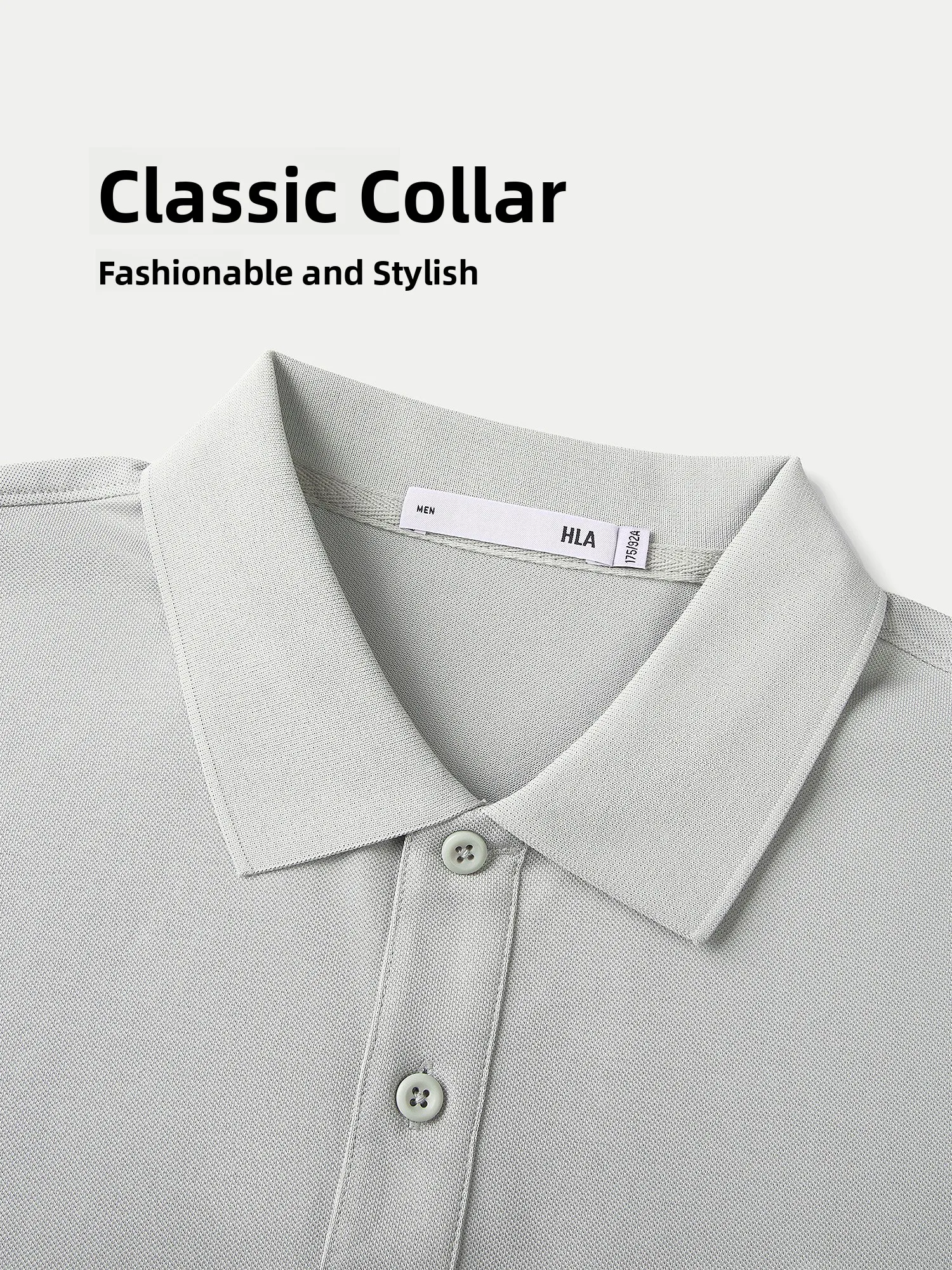 Cool Feeling HLA Dunhuang Short Sleeve  Shirt Men's Breathable Turn-down Collar Spring Autumn New Style Comfortable Top