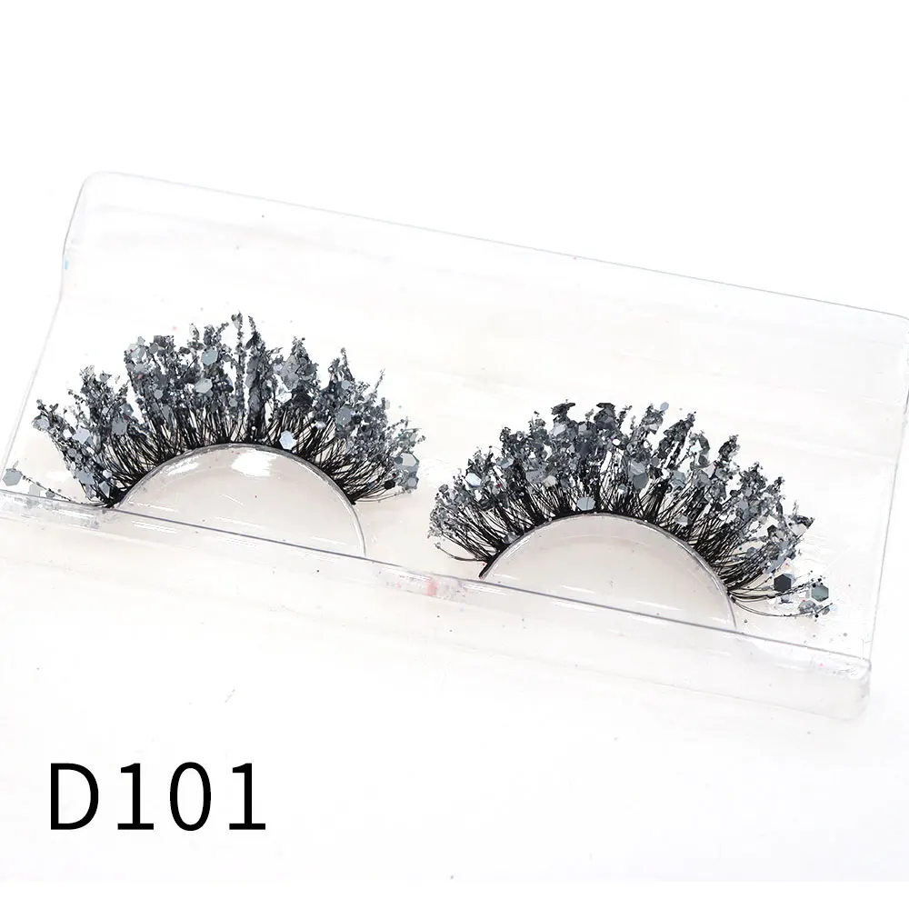 Halloween Style Dreamy Sequins Glitter False Eyelashes