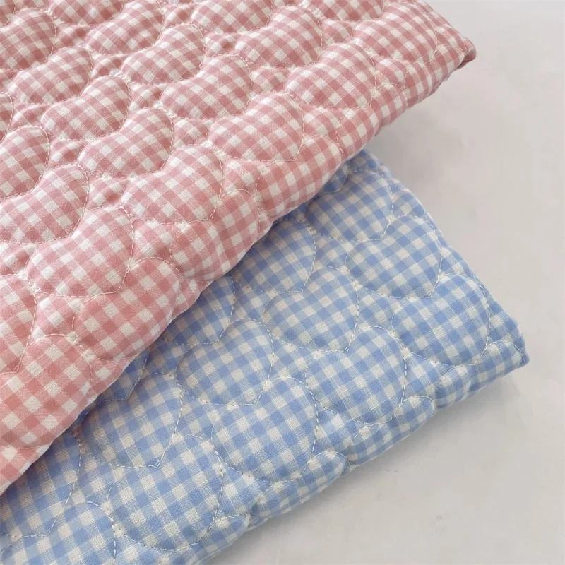 

Ins Style Polyester Cotton Fabric Sweet Coat Jacket Vest Pet Clothing Lining Cloth Cushion Pink Blue Fabric