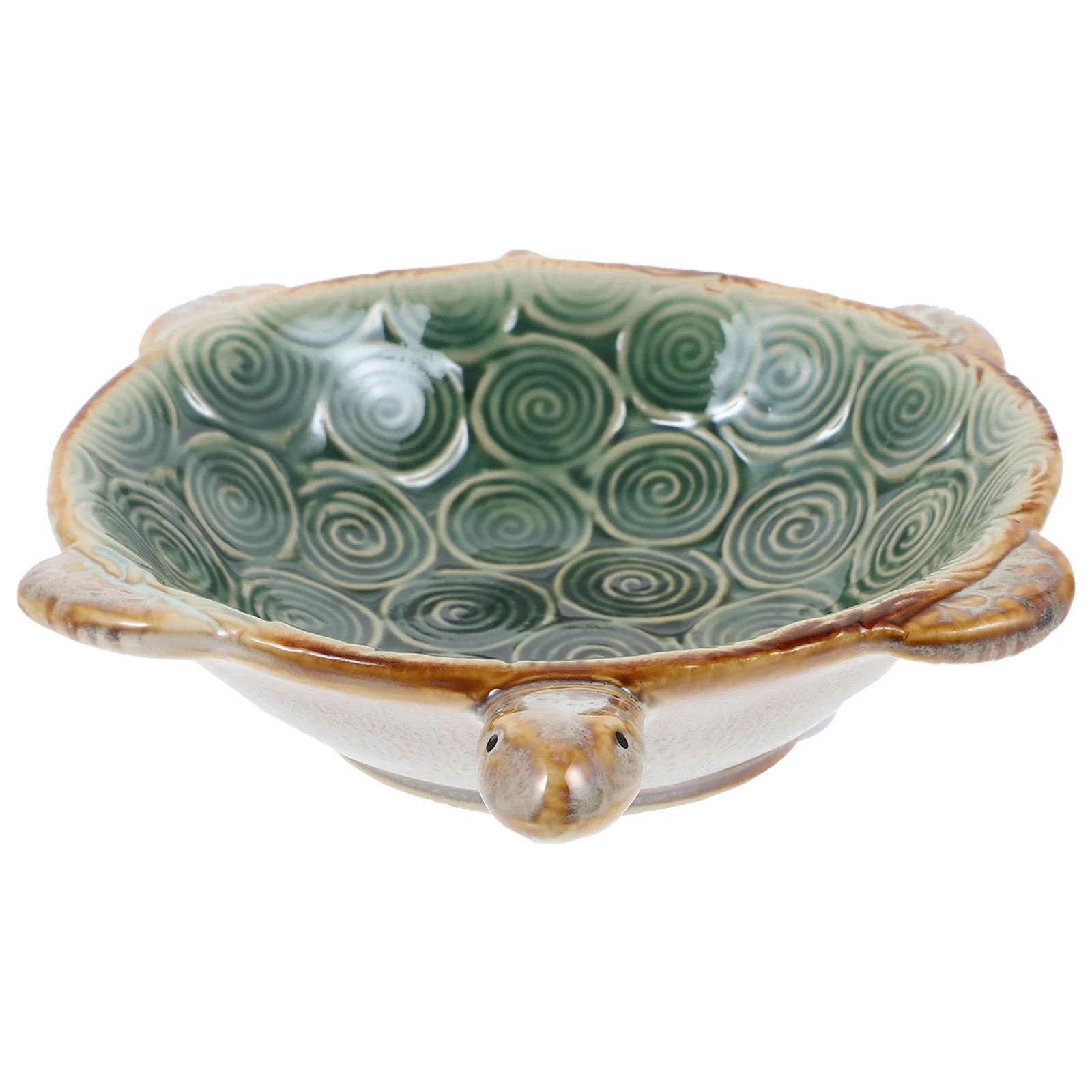 

Ring Tray for Jewelry Ceramic Crafts Turtle Animal Ornaments Soap Box Storage Decor Decorative Organizer Dark Green Dish