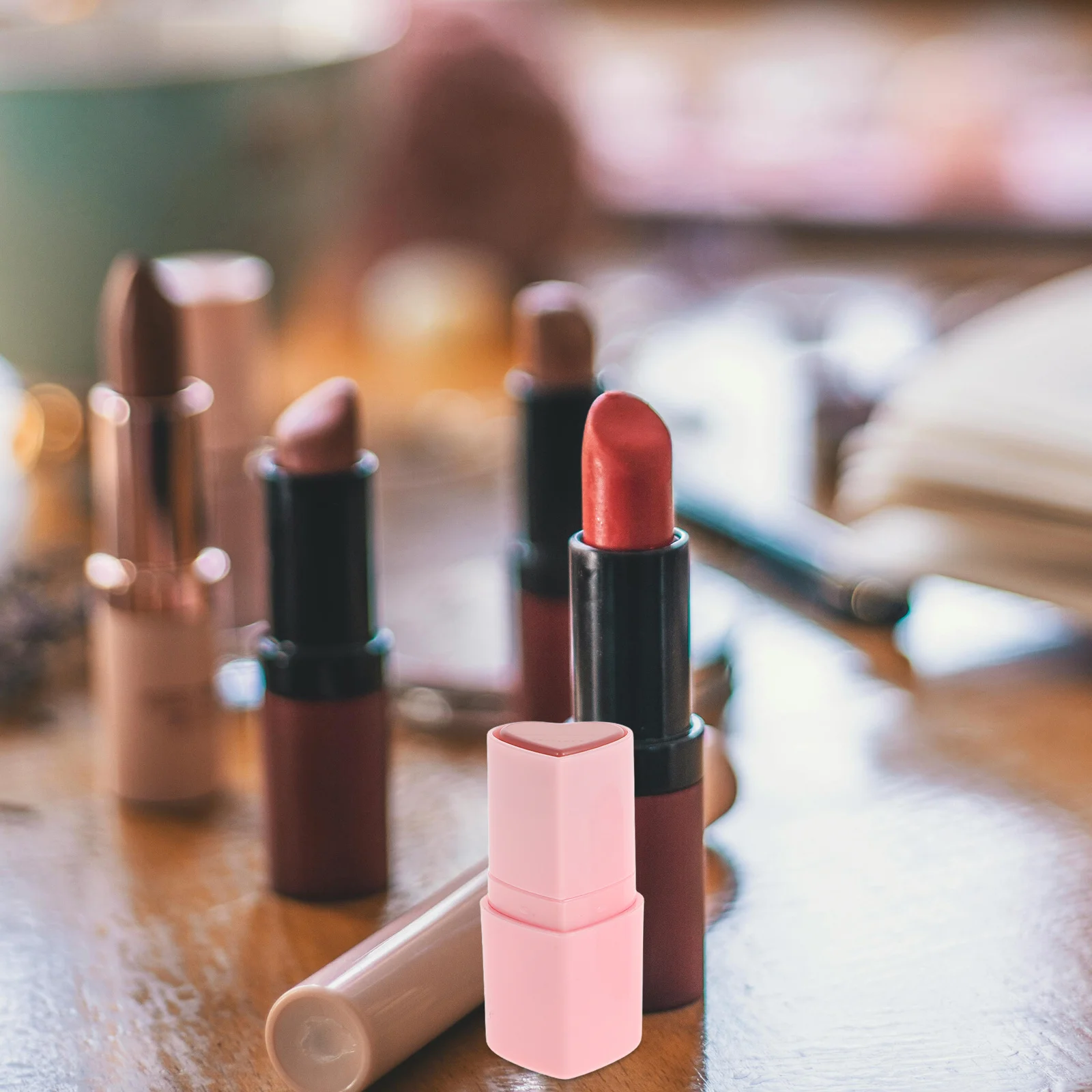 تركيبة كريم بلش ستيك على شكل قلب لجميع ألوان البشرة، تغطية كاملة لون الشفاه والخد سهل الاستخدام #3