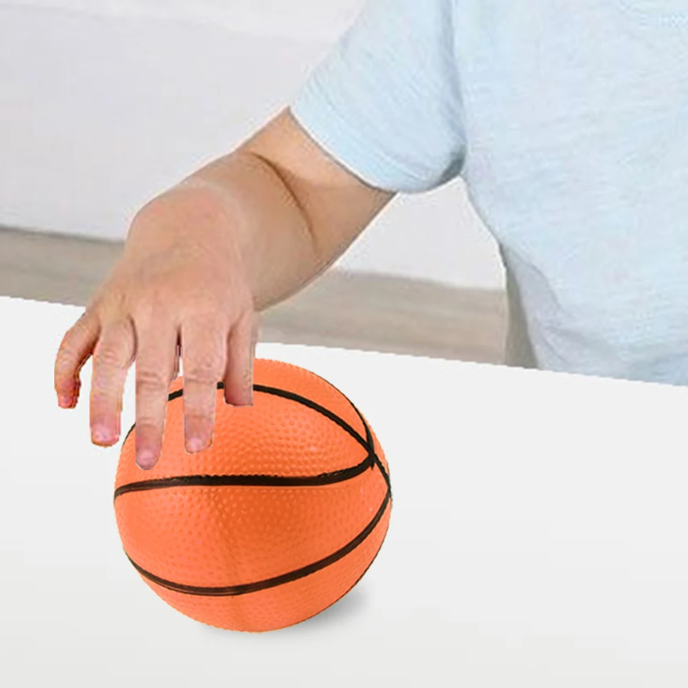 10Pcs 10cm 풍선 농구 PVC 미니 오렌지 농구 부모-자식 게임을위한 작은 농구 여름 해변 농구