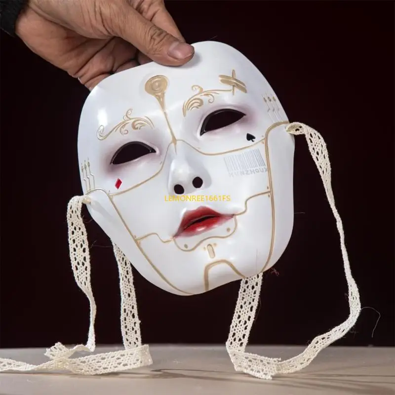 Q39c Cosplay Masque mécanique Halloween Masquerade Masque Full Face Mask pour les femmes