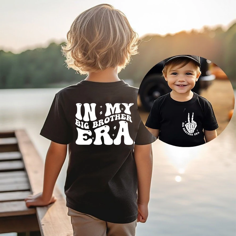 

In My Big Brother Era T Shirt Funny Toddler Shirt Big Bro Shirt Trendy Fashion Summer Kid Shirts Concert Kid Tee Outfits