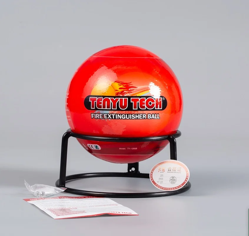 Bola de extintor de incendios, dispositivo automático de 1,2 kg, polvo seco sensible al calor, extintor de incendios para el hogar y la cocina