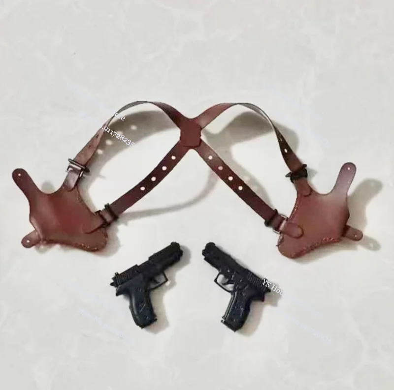 1/6 군사 Crossbody 전술 스토리지 홀스터 겨드랑이 스트랩 지갑 총 포켓 군인 가슴 가방 12 "액션 피규어 Decors