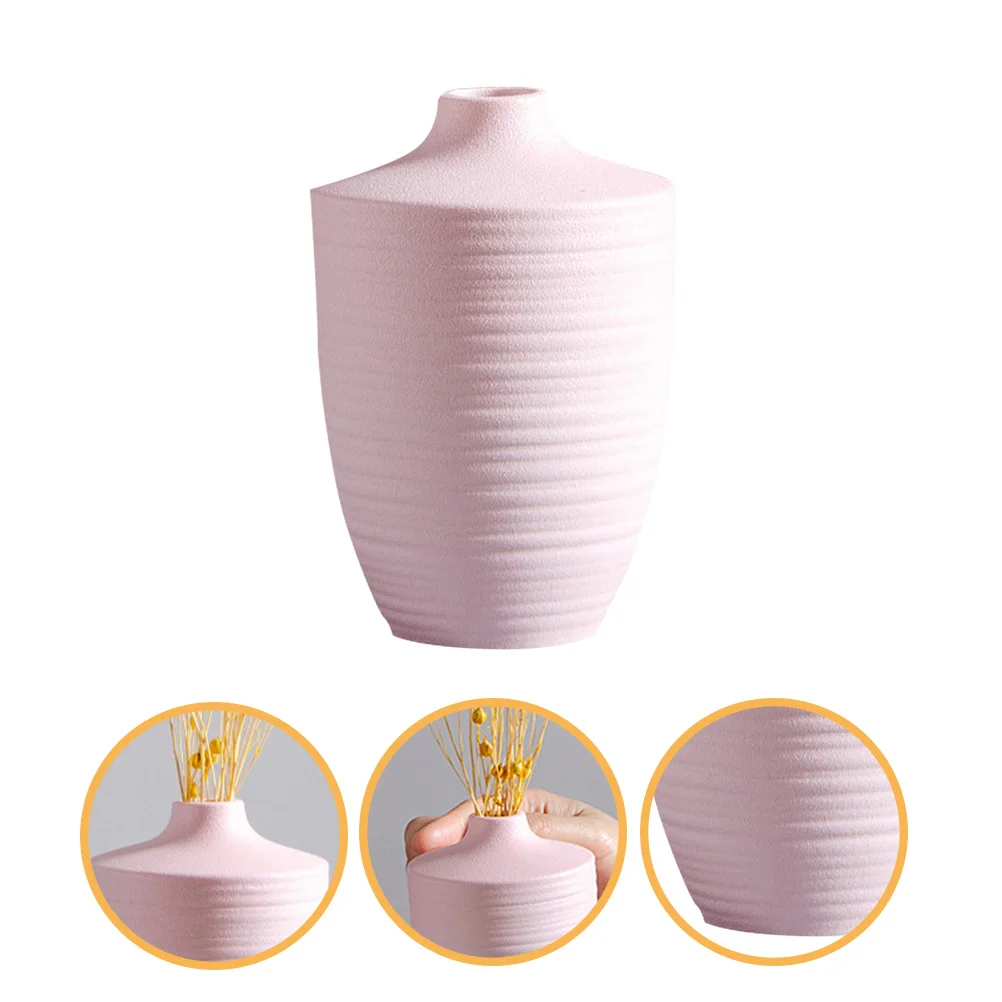 

Ceramic Flower Vase Frosted Desktop Flower Arrangement Bottle Home Plants Container Small Stable Vase Plants Container
