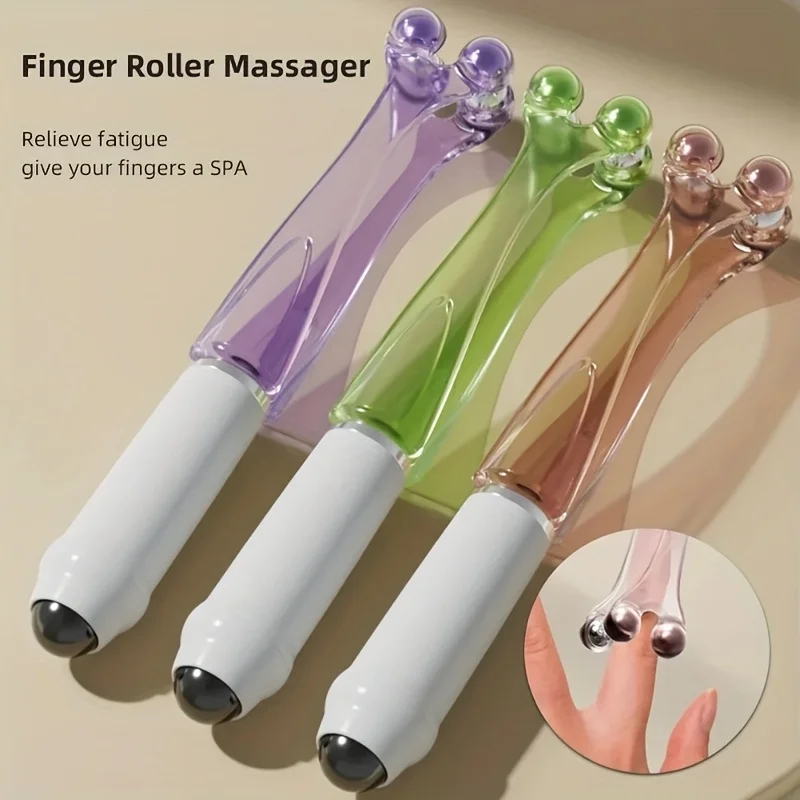 

Finger Joint Acupoint Massager Rollers Handheld Hand Acupuncture Points Massager Relieve Finger Fatigue Arthritis Massage Tool