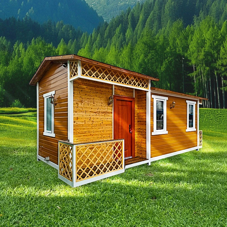 2026 Custom Retro Style Outdoor Villa Steel Structure Prefabricated Container House for Private Garden Shed Beach Camping Site H