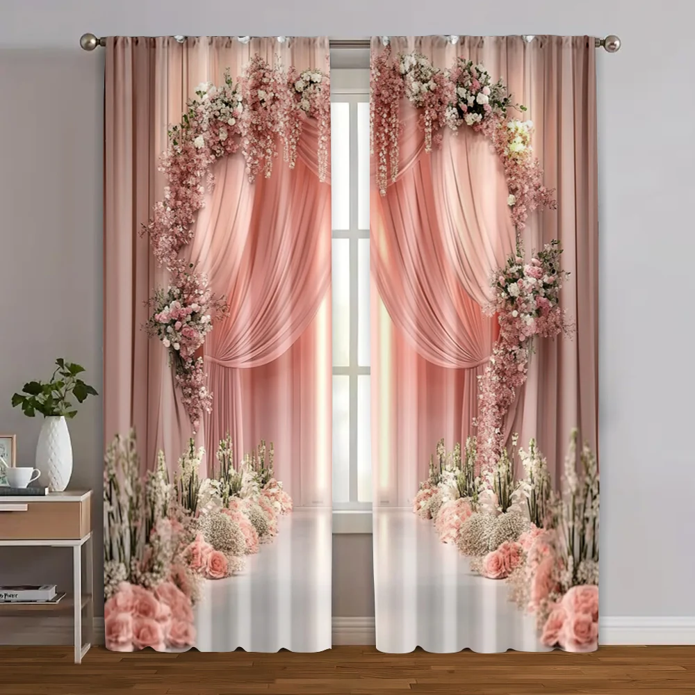 2Pcs, Curtains&Drap… - image