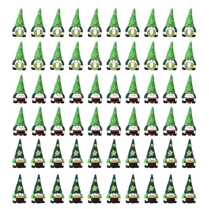 Patricks Day Mini Zwerge Figur Miniatur Irische Kleeblätter Statue Winzige Zwerge 3XUF – Detail 1