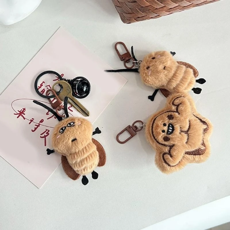 Niedliche Kakerlaken-Spielzeug-Schlüsselanhänger, schöne Kakerlake, lustiges Kakerlaken-Geschenk für Freundin, 15UB