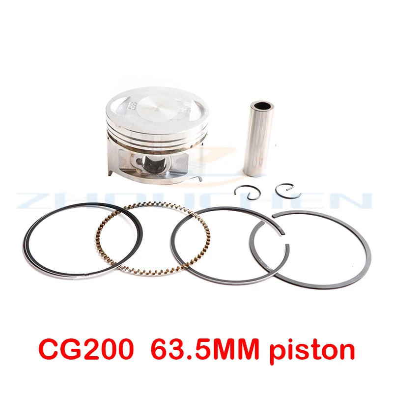 

Motorcycle 63.5 mm Piston 15 mm Pin Ring For ZONGSHEN 200 CG200 CG 200 200cc Spare Parts