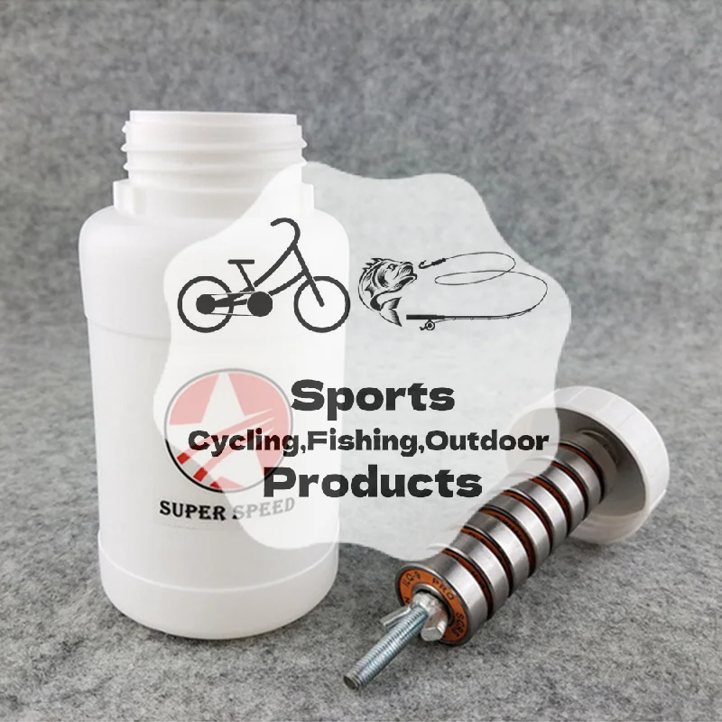 

Бутылка для чистки подшипников роликовых коньков и скейтбордов без жидкости