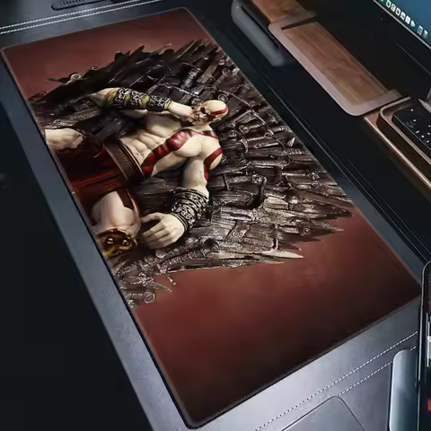 Mouse Pad Large Size Protector Mat PU Leather Waterproof Mouse Pad G-god of W-war Gaming Mousepad PC Accessories