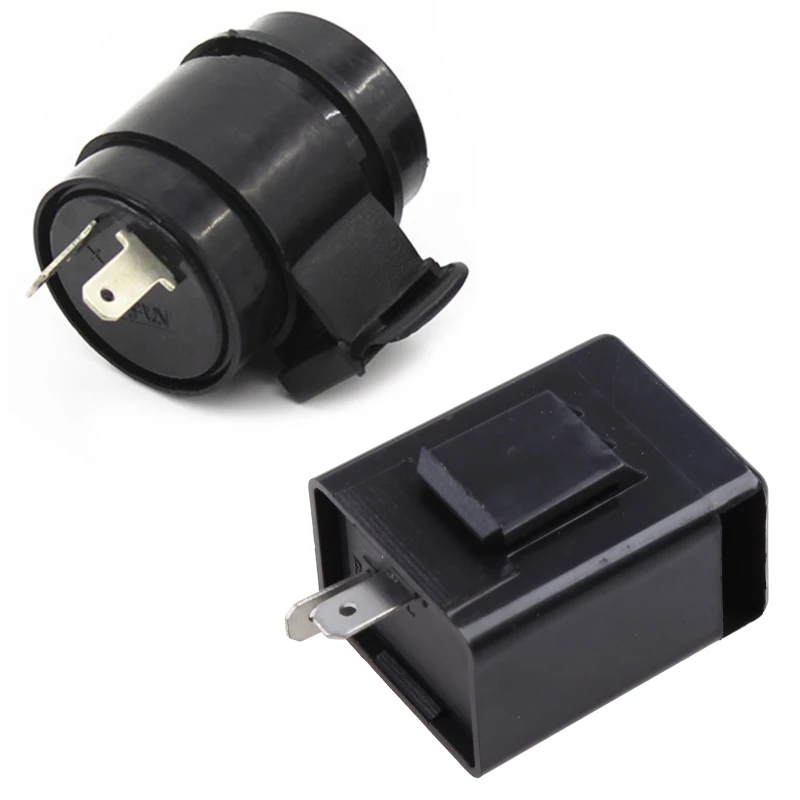 Turn Signal Flasher Relay 12V 48V 60V 2 Pin Blinker Turn Light Signals Relay Buzzer Relay Indicator LED Flasher