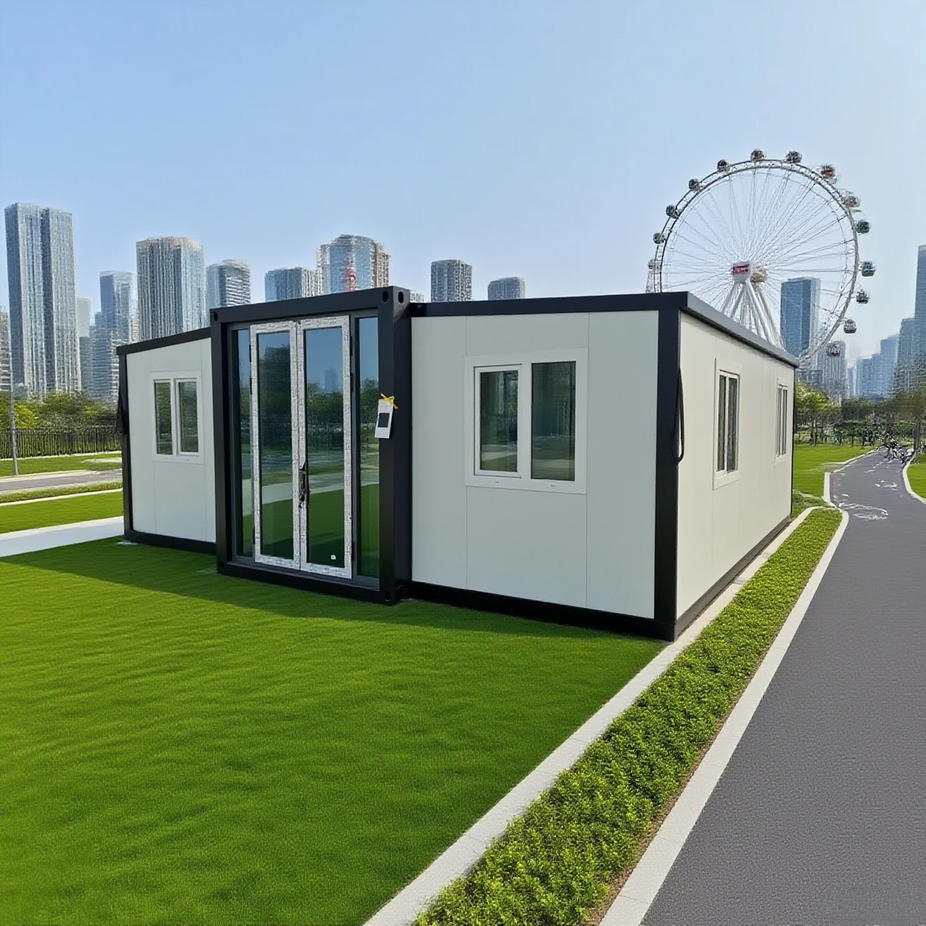 Shipped From the Factory Directly 40 Foot Home Modern Expandable Container House Double Wing Expansion Folding House for Export